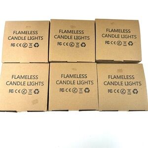 NEW 6 Packs Of 24 Flameless Candle Lights White #2541